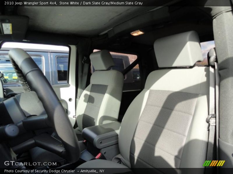 Stone White / Dark Slate Gray/Medium Slate Gray 2010 Jeep Wrangler Sport 4x4