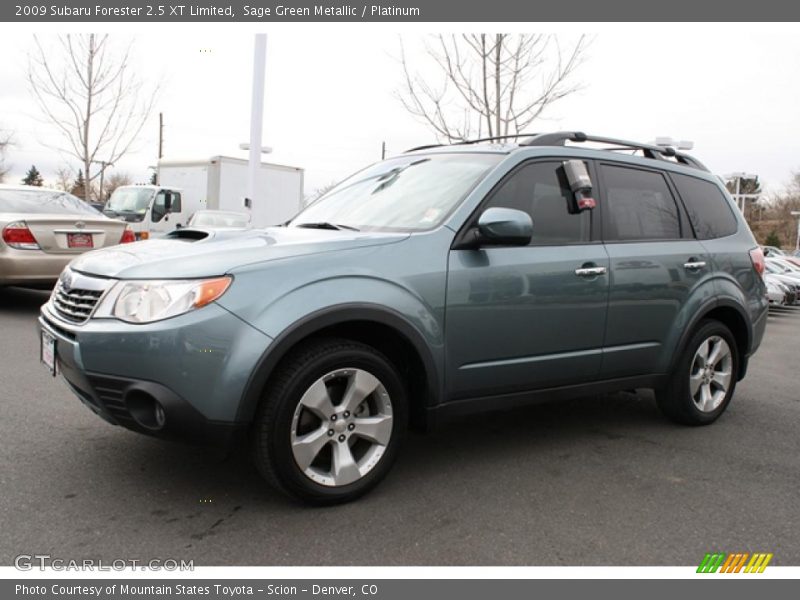 Sage Green Metallic / Platinum 2009 Subaru Forester 2.5 XT Limited