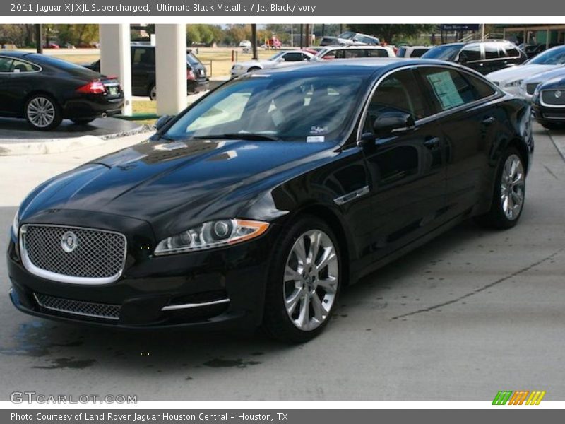 Ultimate Black Metallic / Jet Black/Ivory 2011 Jaguar XJ XJL Supercharged