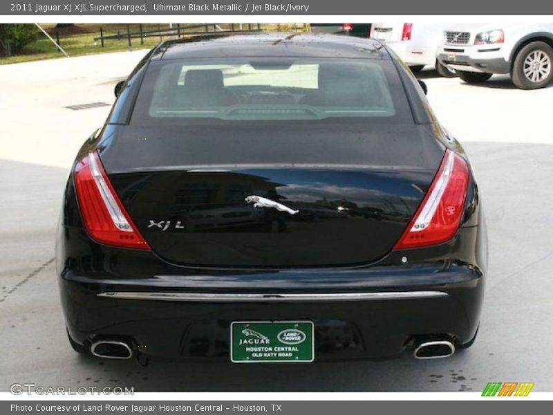 Ultimate Black Metallic / Jet Black/Ivory 2011 Jaguar XJ XJL Supercharged