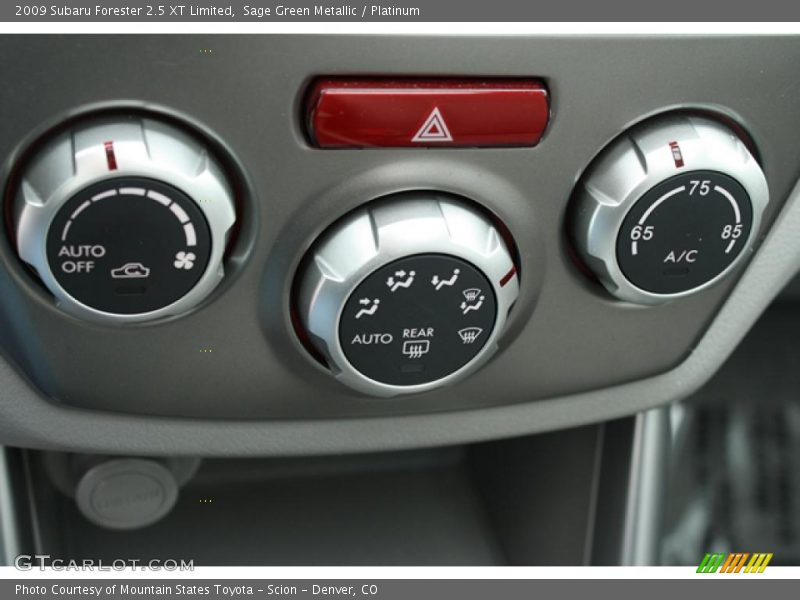 Controls of 2009 Forester 2.5 XT Limited