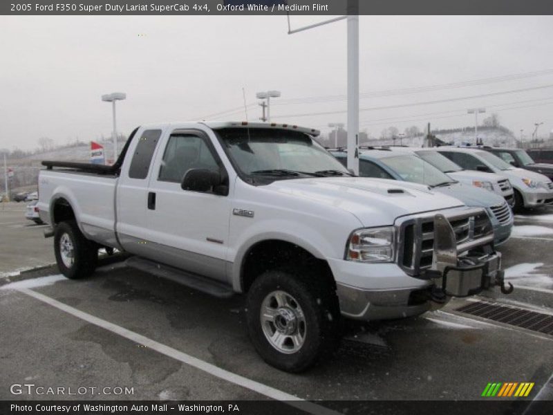 Oxford White / Medium Flint 2005 Ford F350 Super Duty Lariat SuperCab 4x4