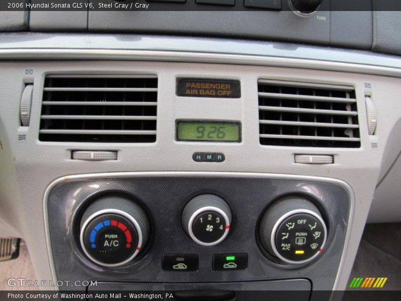 Steel Gray / Gray 2006 Hyundai Sonata GLS V6