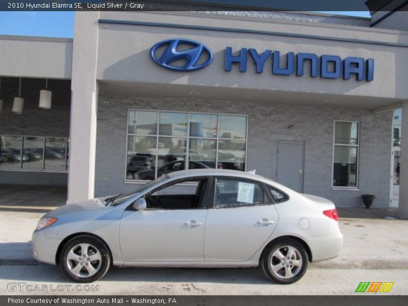 Liquid Silver / Gray 2010 Hyundai Elantra SE