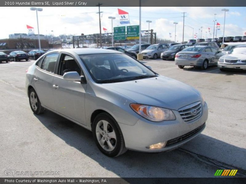 Liquid Silver / Gray 2010 Hyundai Elantra SE