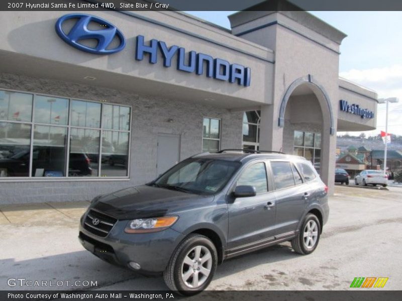Slate Blue / Gray 2007 Hyundai Santa Fe Limited 4WD