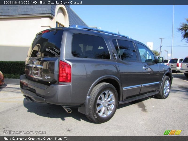 Silver Graphite Gray / Charcoal 2008 Infiniti QX 56 4WD