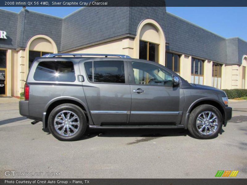 Silver Graphite Gray / Charcoal 2008 Infiniti QX 56 4WD