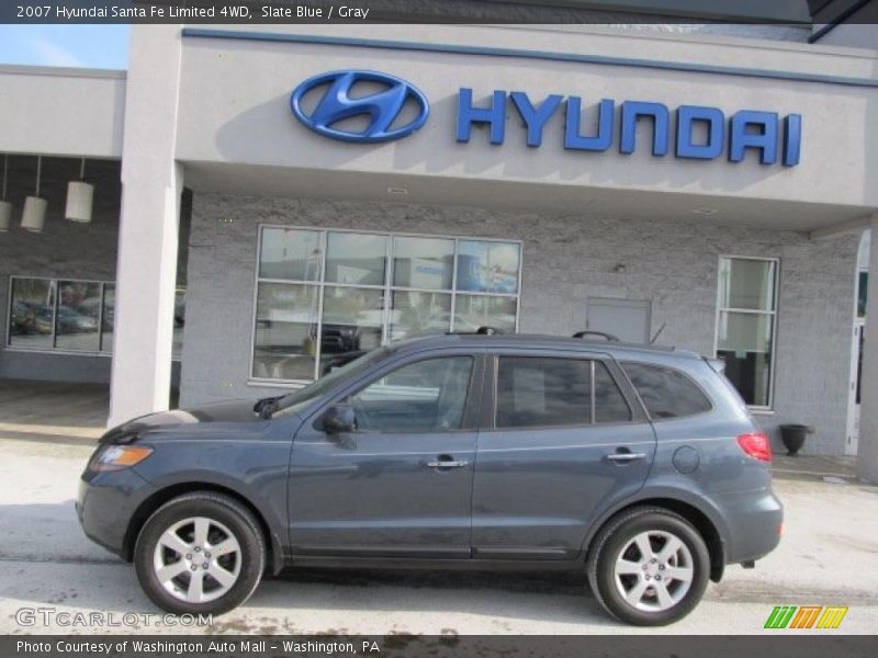 Slate Blue / Gray 2007 Hyundai Santa Fe Limited 4WD