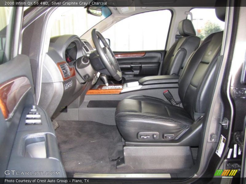 Silver Graphite Gray / Charcoal 2008 Infiniti QX 56 4WD