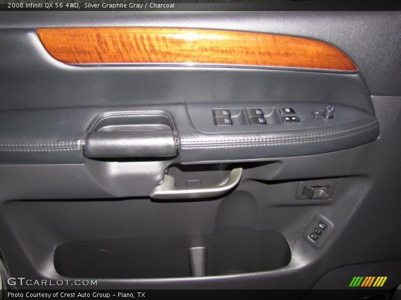Silver Graphite Gray / Charcoal 2008 Infiniti QX 56 4WD
