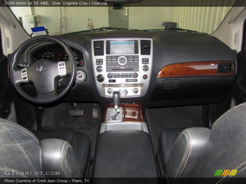Silver Graphite Gray / Charcoal 2008 Infiniti QX 56 4WD