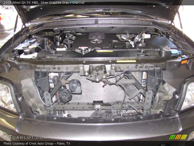 Silver Graphite Gray / Charcoal 2008 Infiniti QX 56 4WD