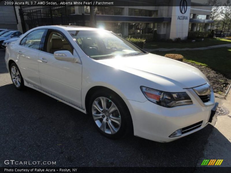 Alberta White Pearl / Parchment 2009 Acura RL 3.7 AWD Sedan