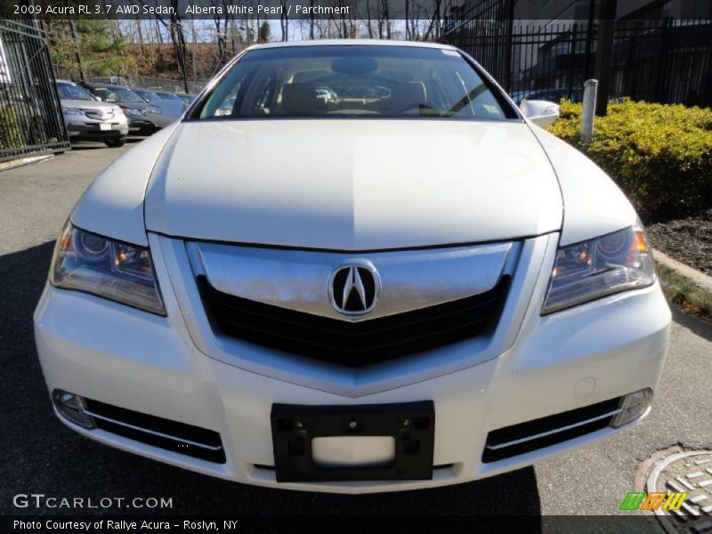 Alberta White Pearl / Parchment 2009 Acura RL 3.7 AWD Sedan
