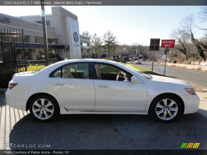 Alberta White Pearl / Parchment 2009 Acura RL 3.7 AWD Sedan