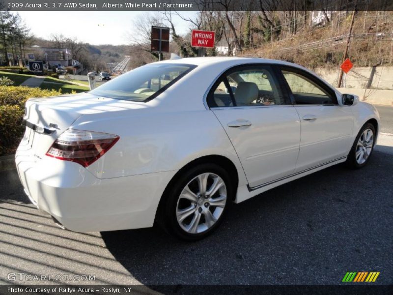 Alberta White Pearl / Parchment 2009 Acura RL 3.7 AWD Sedan