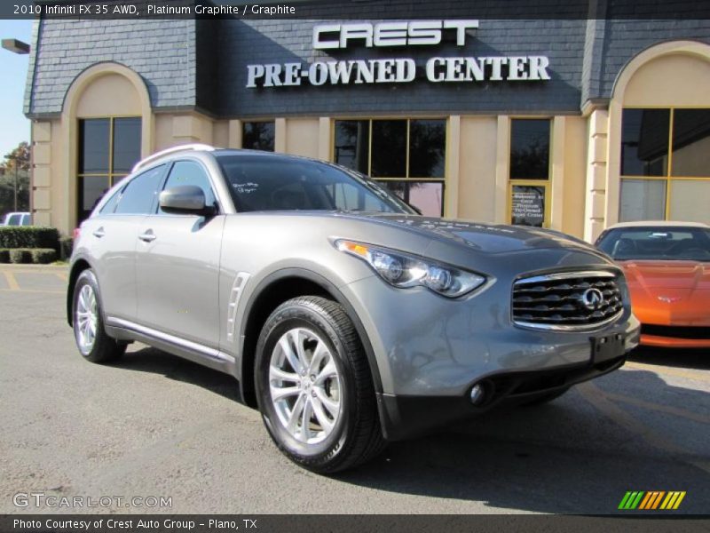 Platinum Graphite / Graphite 2010 Infiniti FX 35 AWD