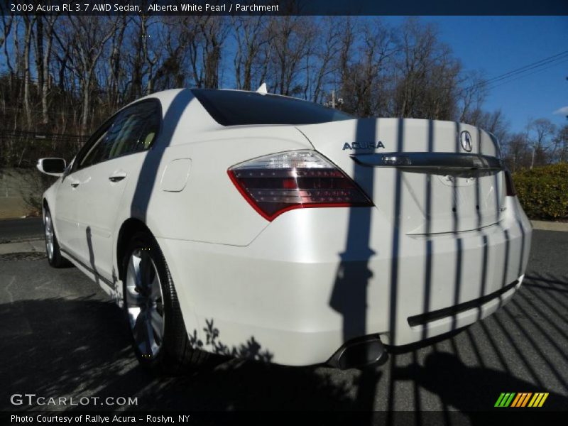 Alberta White Pearl / Parchment 2009 Acura RL 3.7 AWD Sedan