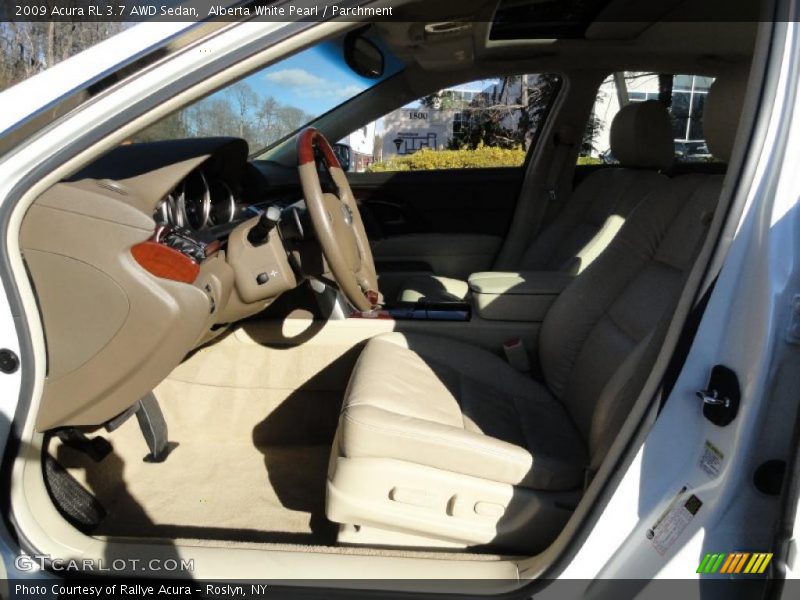 Alberta White Pearl / Parchment 2009 Acura RL 3.7 AWD Sedan