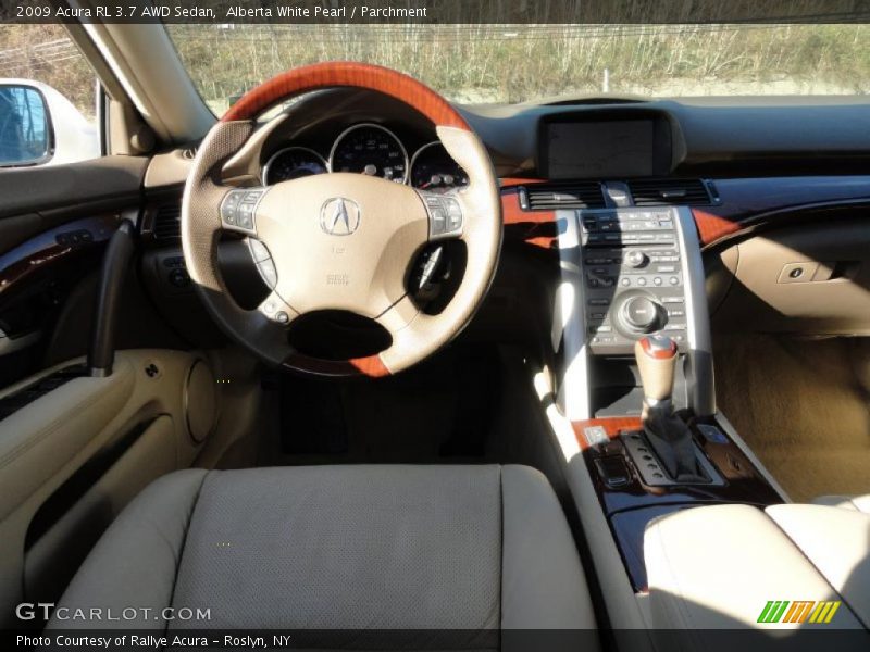 Alberta White Pearl / Parchment 2009 Acura RL 3.7 AWD Sedan