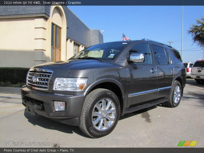 Silver Graphite / Graphite 2010 Infiniti QX 56 4WD