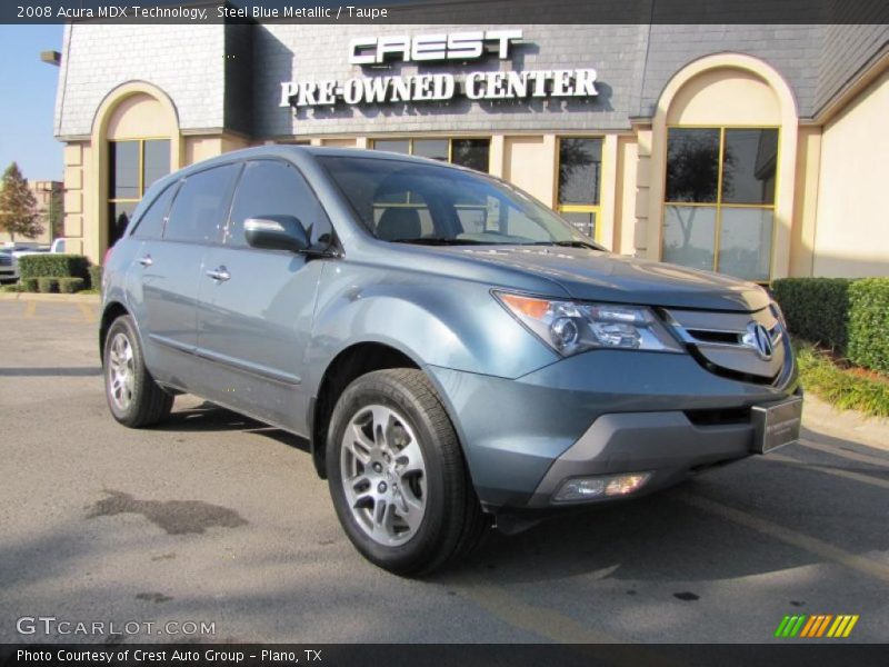 Steel Blue Metallic / Taupe 2008 Acura MDX Technology