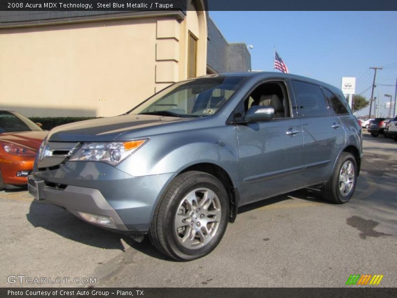 Steel Blue Metallic / Taupe 2008 Acura MDX Technology