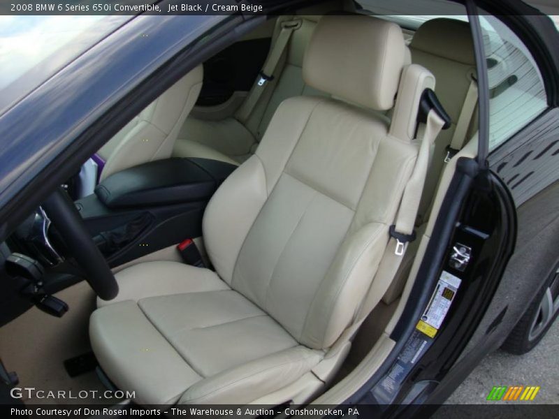  2008 6 Series 650i Convertible Cream Beige Interior