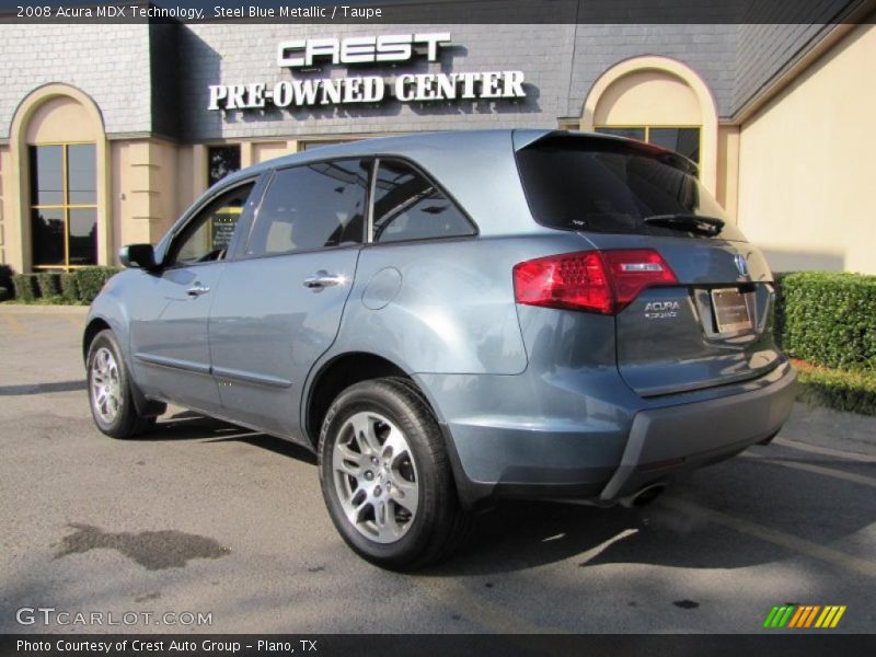 Steel Blue Metallic / Taupe 2008 Acura MDX Technology