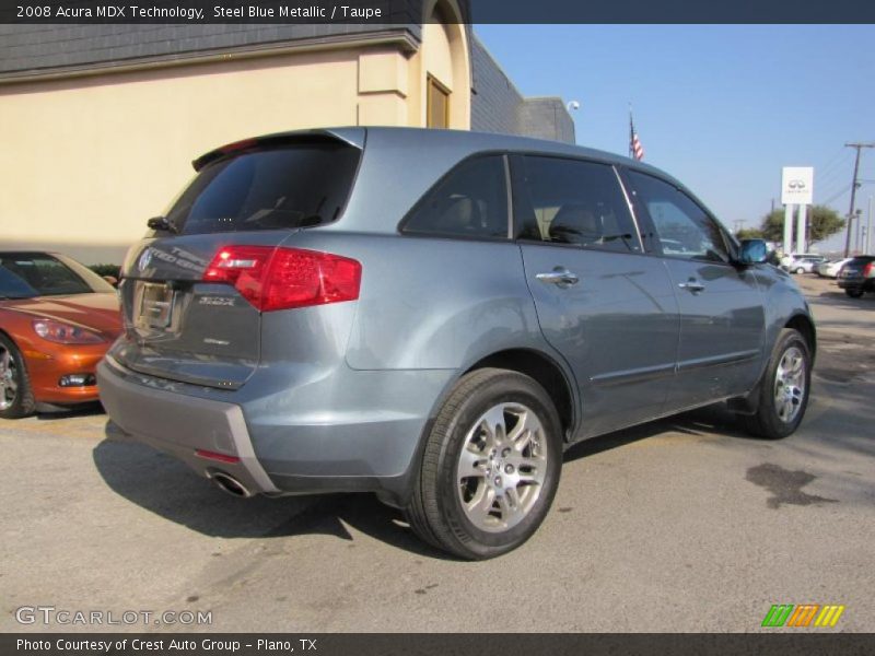 Steel Blue Metallic / Taupe 2008 Acura MDX Technology