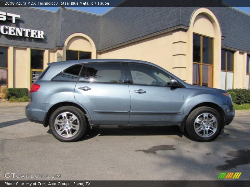 Steel Blue Metallic / Taupe 2008 Acura MDX Technology