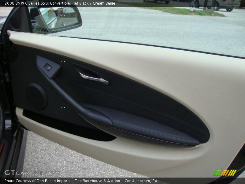 Jet Black / Cream Beige 2008 BMW 6 Series 650i Convertible