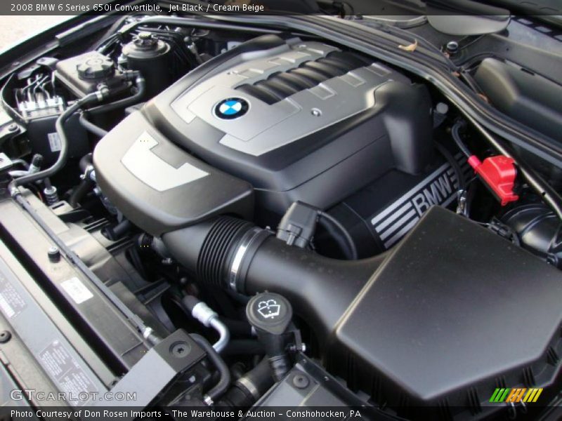 Jet Black / Cream Beige 2008 BMW 6 Series 650i Convertible