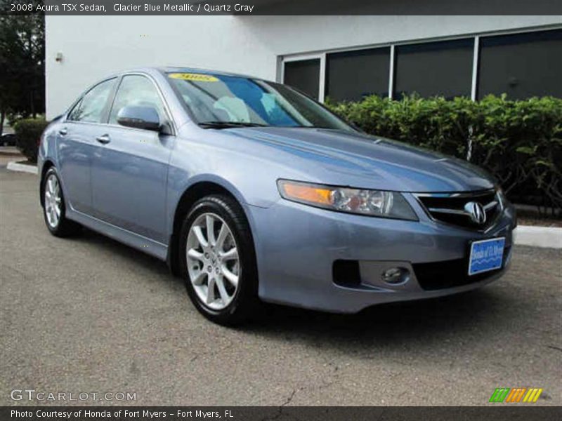 Glacier Blue Metallic / Quartz Gray 2008 Acura TSX Sedan