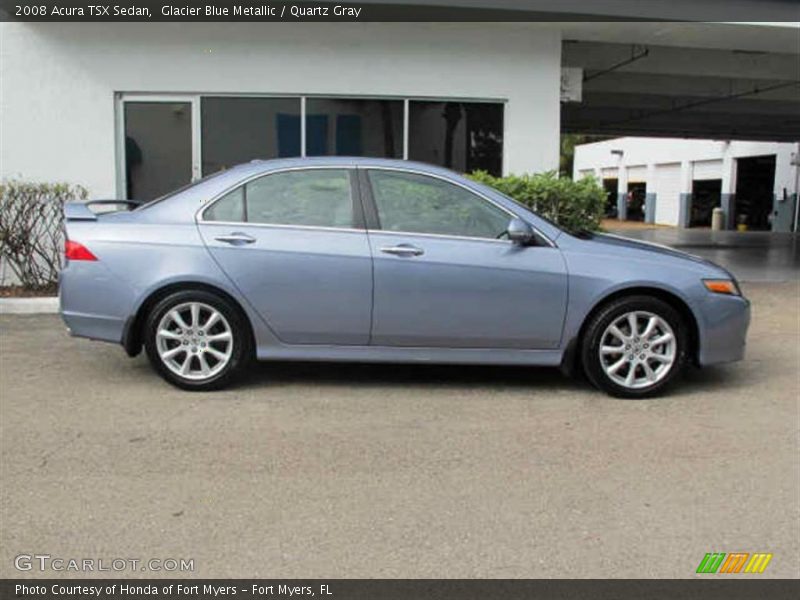 Glacier Blue Metallic / Quartz Gray 2008 Acura TSX Sedan