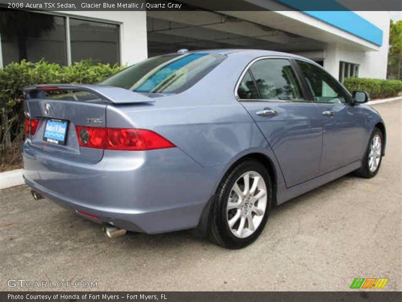 Glacier Blue Metallic / Quartz Gray 2008 Acura TSX Sedan