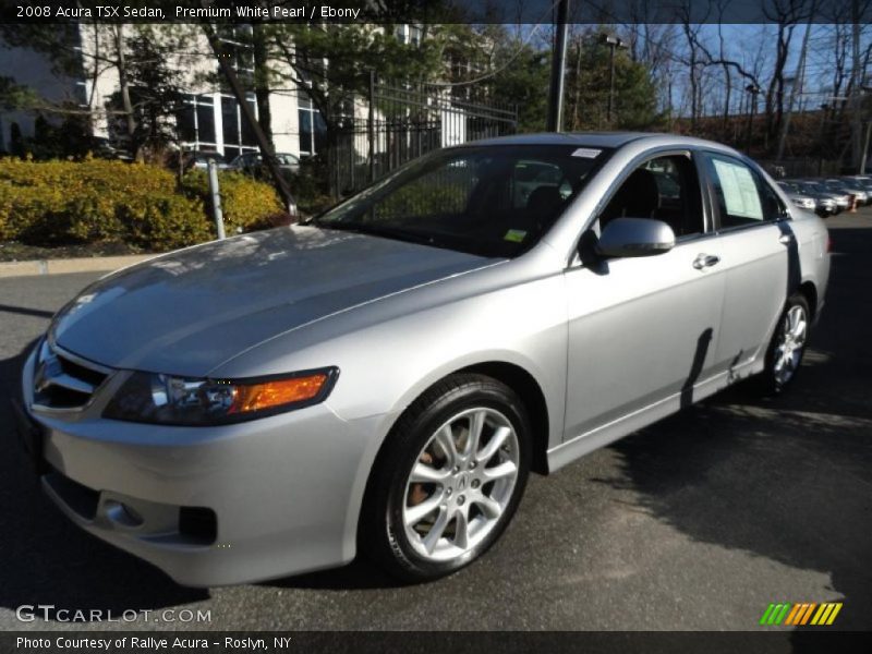 Premium White Pearl / Ebony 2008 Acura TSX Sedan