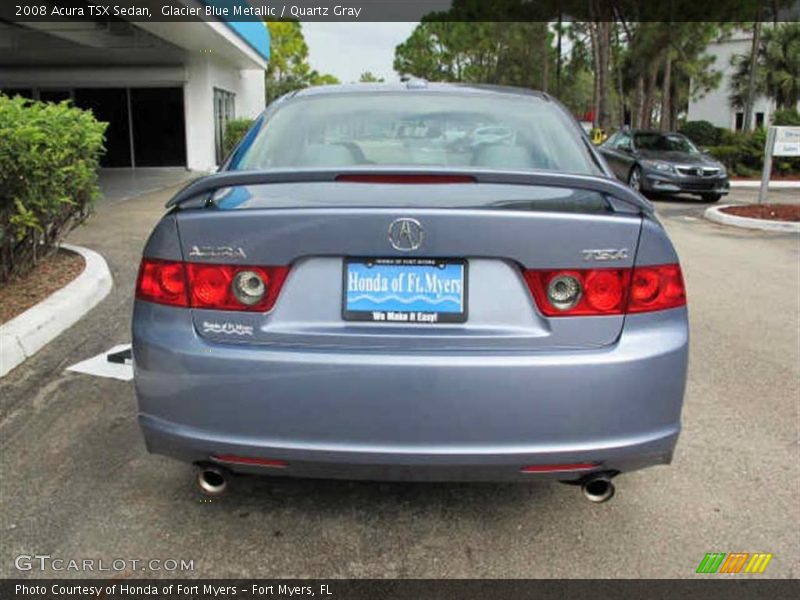 Glacier Blue Metallic / Quartz Gray 2008 Acura TSX Sedan