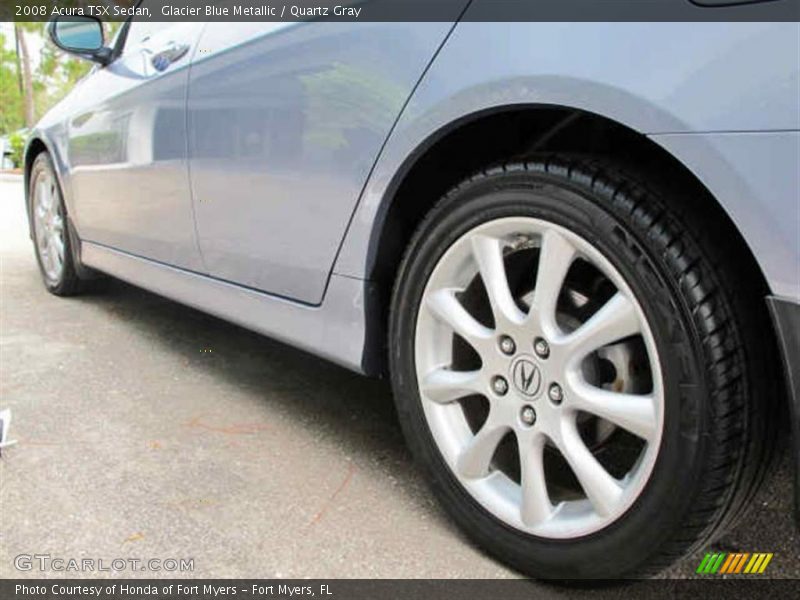 Glacier Blue Metallic / Quartz Gray 2008 Acura TSX Sedan