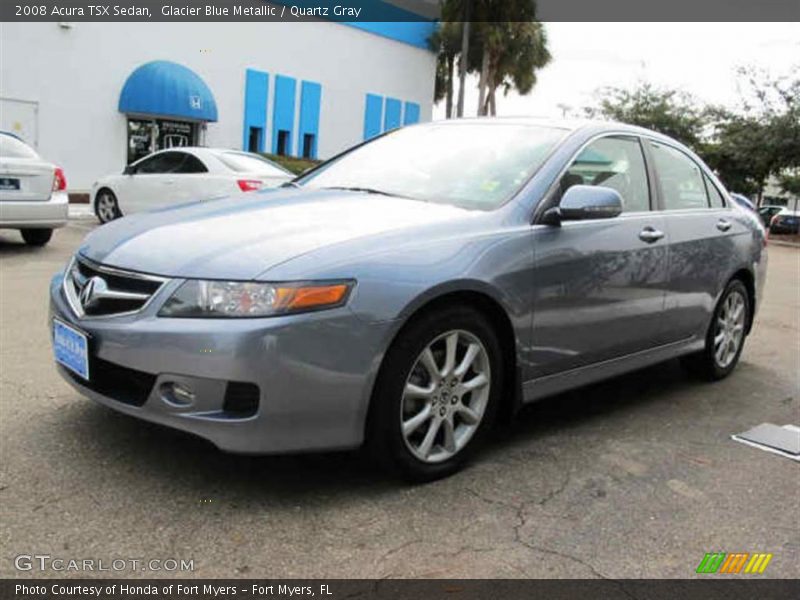 Glacier Blue Metallic / Quartz Gray 2008 Acura TSX Sedan