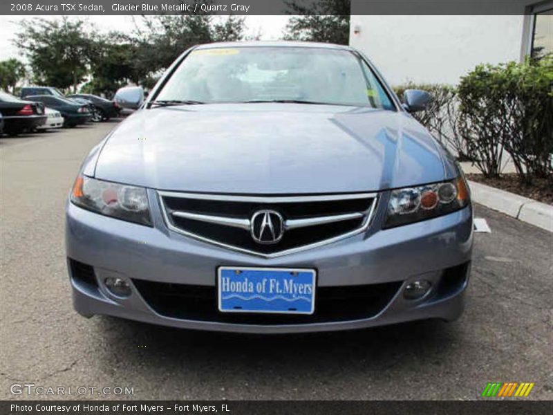 Glacier Blue Metallic / Quartz Gray 2008 Acura TSX Sedan