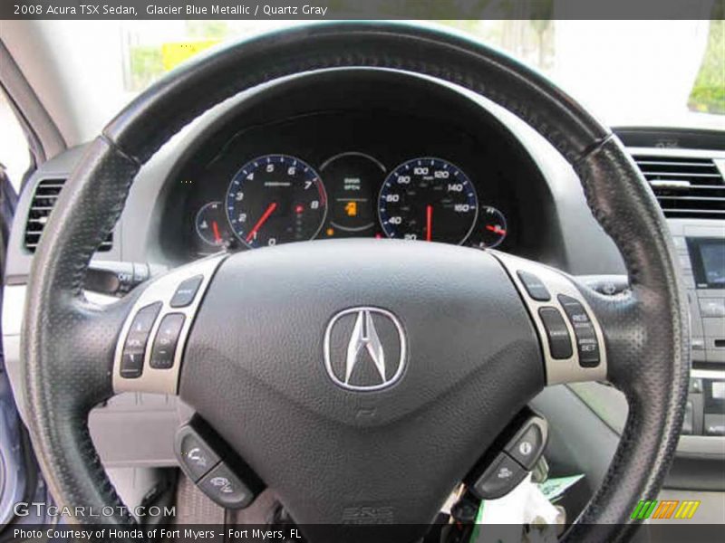 Glacier Blue Metallic / Quartz Gray 2008 Acura TSX Sedan