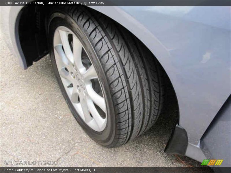 Glacier Blue Metallic / Quartz Gray 2008 Acura TSX Sedan