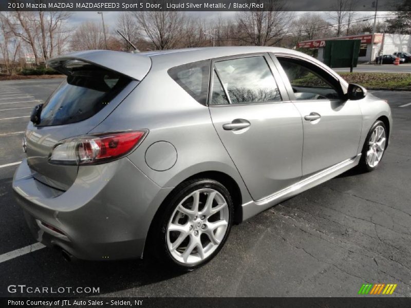 Liquid Silver Metallic / Black/Red 2010 Mazda MAZDA3 MAZDASPEED3 Sport 5 Door