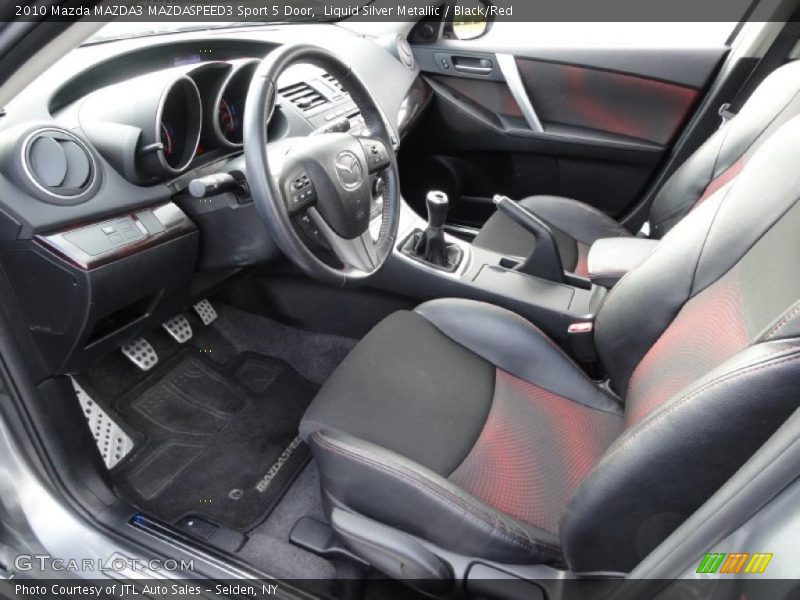 Liquid Silver Metallic / Black/Red 2010 Mazda MAZDA3 MAZDASPEED3 Sport 5 Door