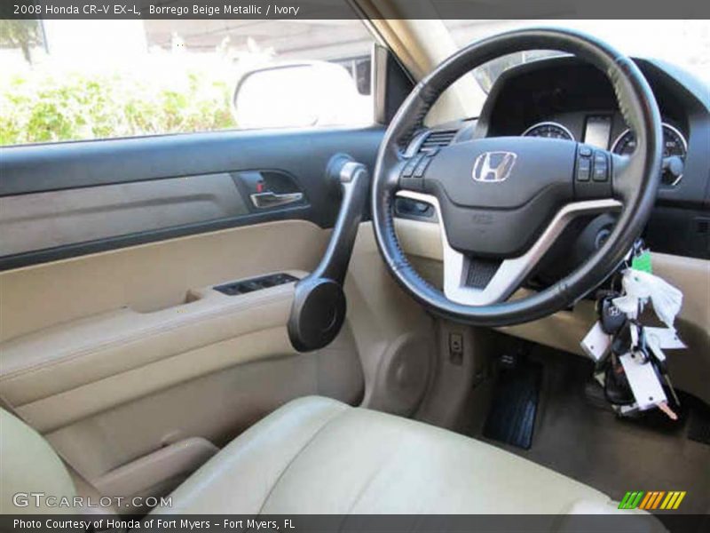 Borrego Beige Metallic / Ivory 2008 Honda CR-V EX-L