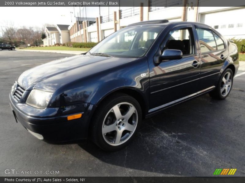 Galactic Blue Metallic / Black 2003 Volkswagen Jetta GLI Sedan