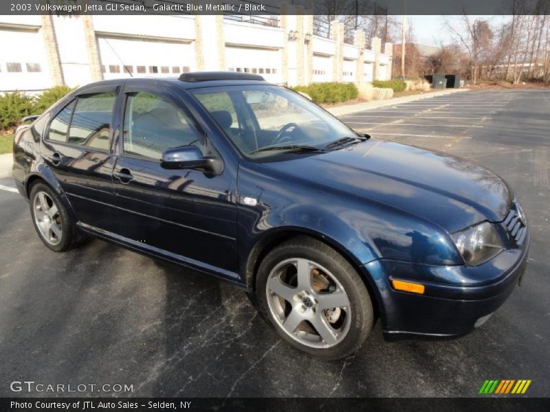 Galactic Blue Metallic / Black 2003 Volkswagen Jetta GLI Sedan