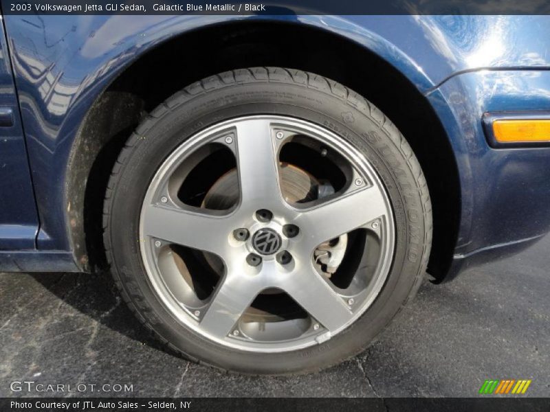 Galactic Blue Metallic / Black 2003 Volkswagen Jetta GLI Sedan